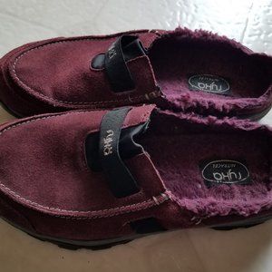 Ryka NITRACEL slip-on, burgundy, suede,  size 7.5